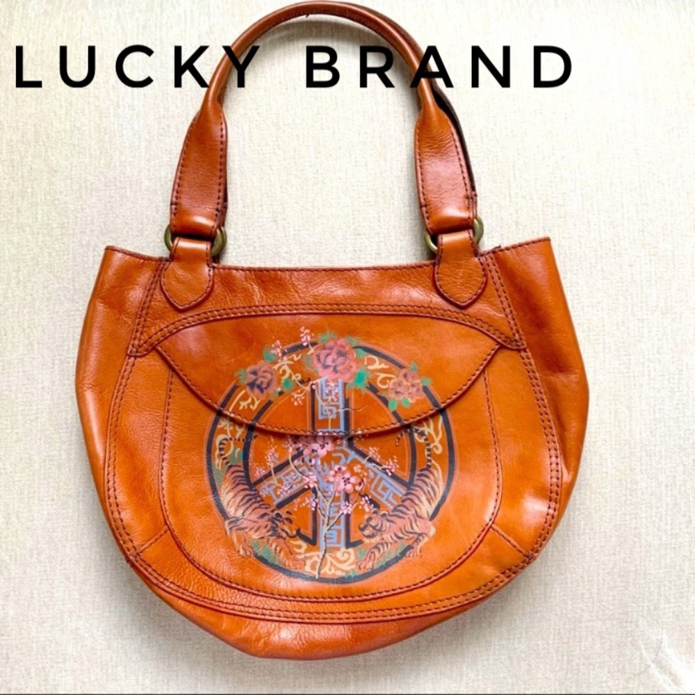Lucky Brand Orange Hobo Bag